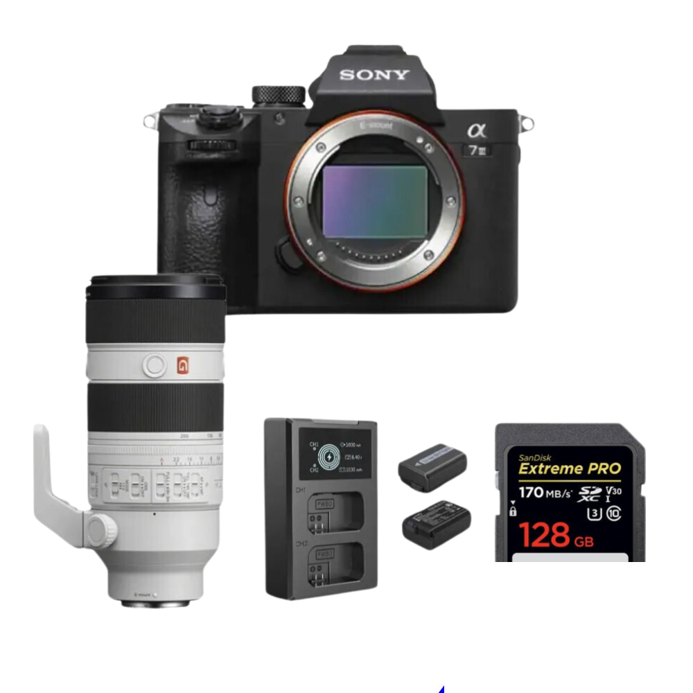 Sony A7iii Camera with 70-200mm f/2.8 Lense Setup