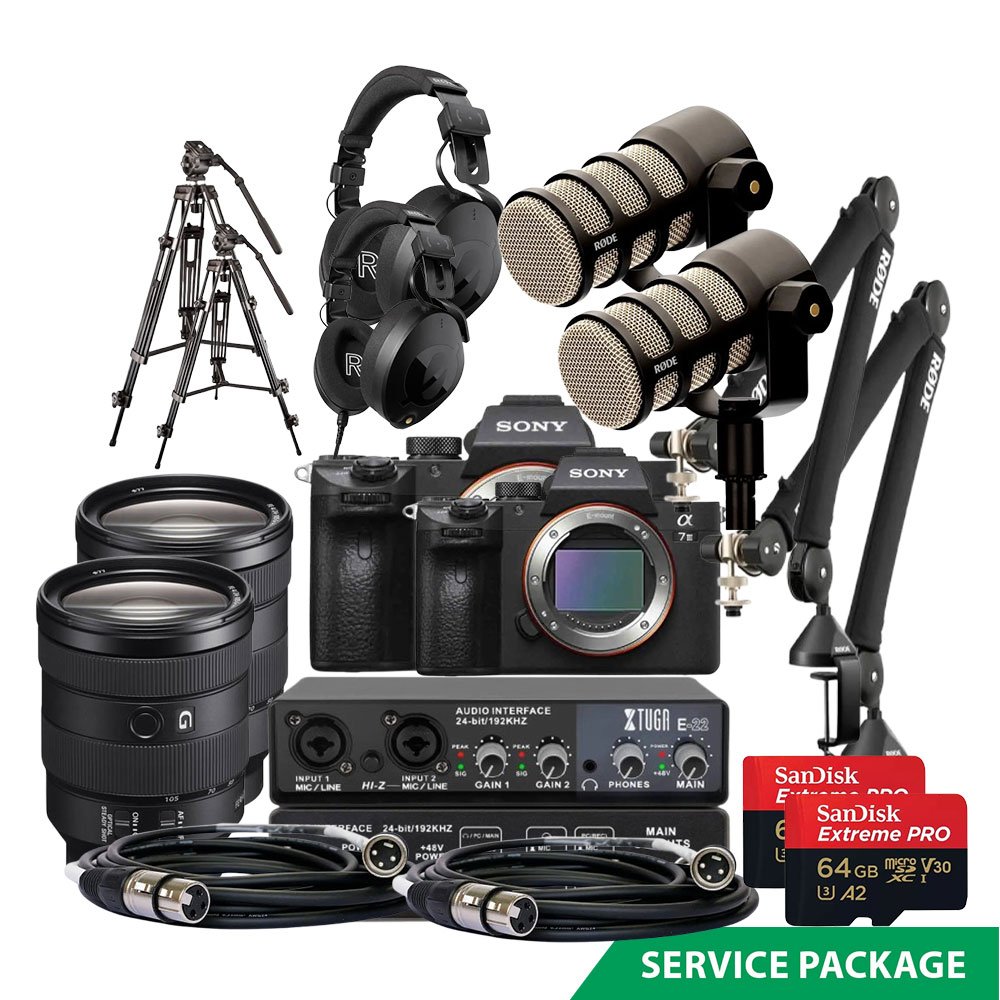 Rent Two Presenter Pod Microphone Podcasting with Video Recording rental package in Sri Lanka - Podcast Packages from Rentitem.lk