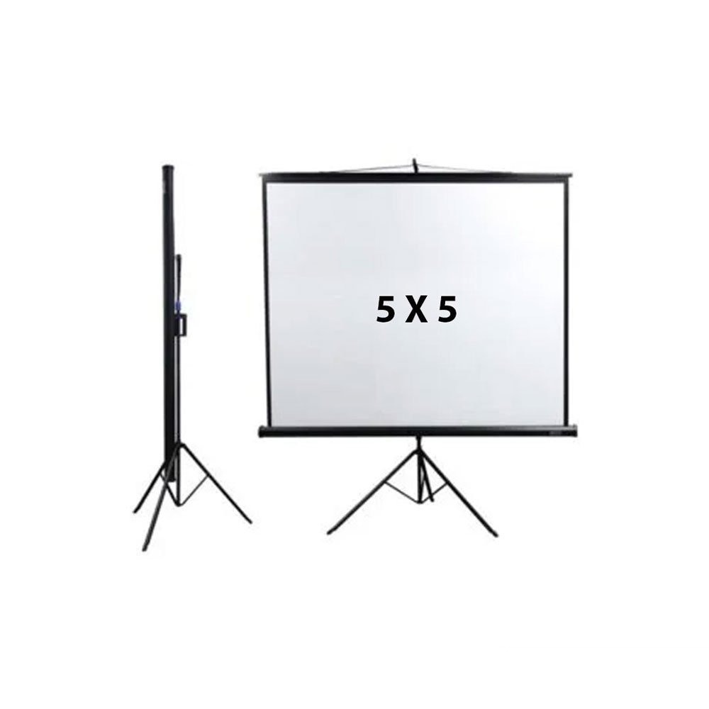 Rent Tripod 5 x 5 Ft 1:1 Projector Screen in Sri Lanka - Projectors from Rentitem.lk