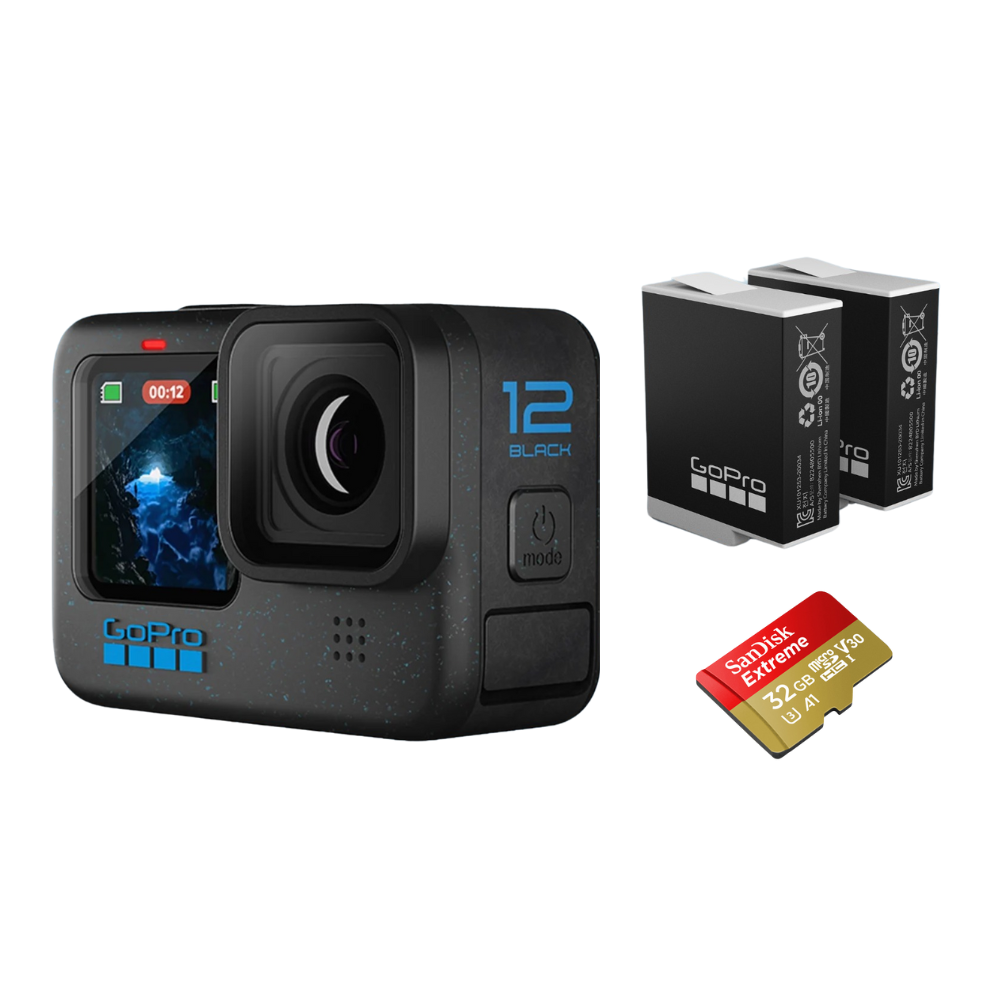 Rent GoPro Hero 12 Setup rental package in Sri Lanka - Action Camera Package from Rentitem.lk