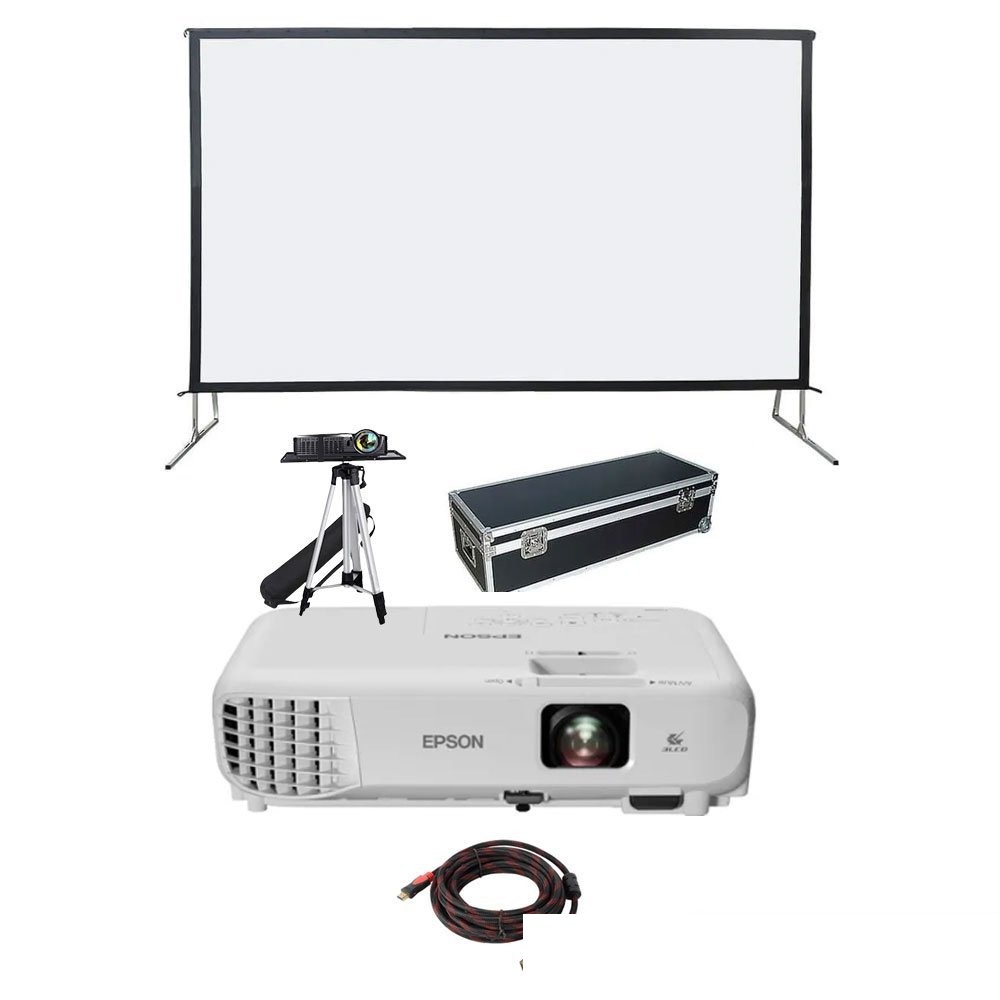 12 Feet Folding Screen Projector Setup