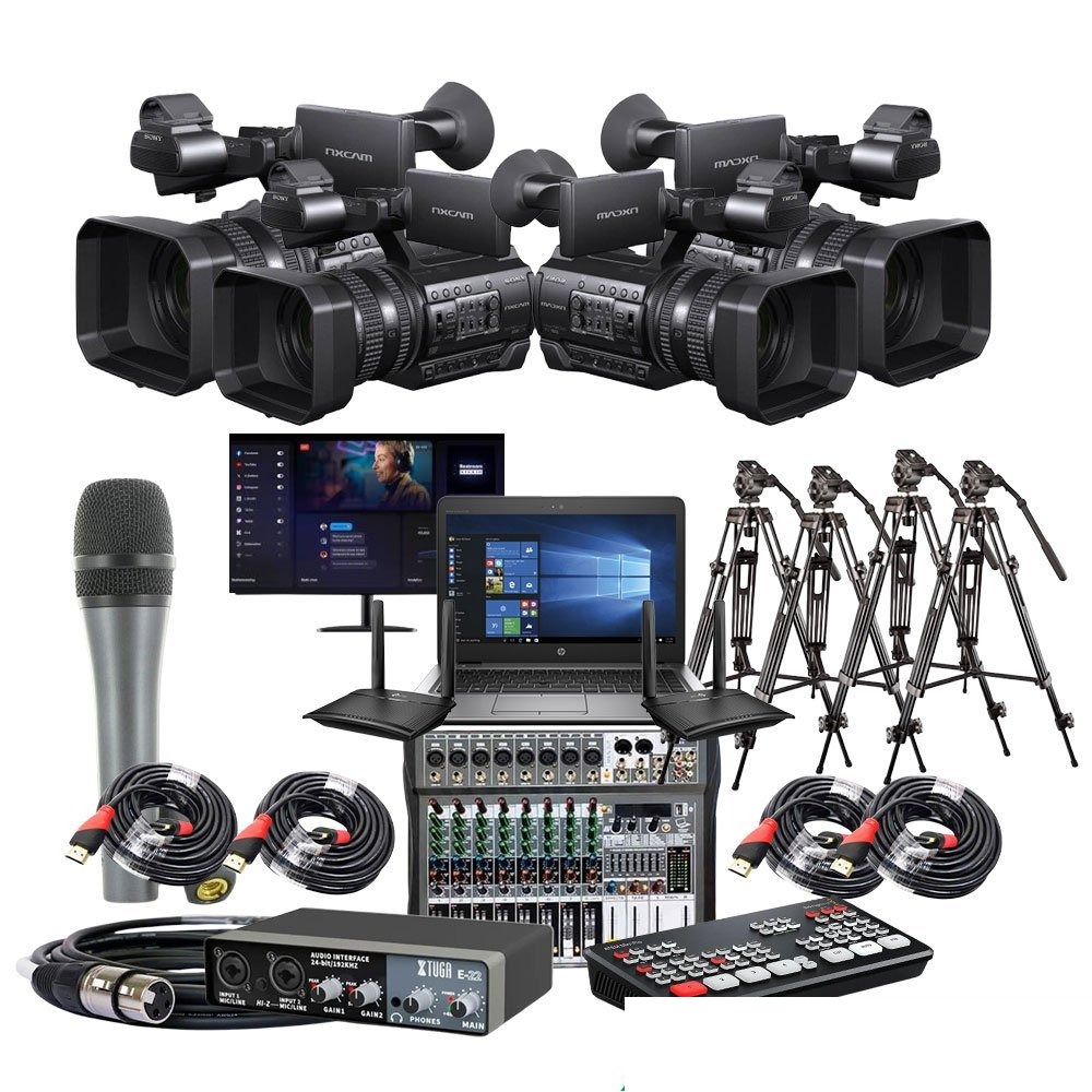 Rent Four Camera Multi Channel Live Streaming rental package in Sri Lanka - Live Streaming Packages from Rentitem.lk