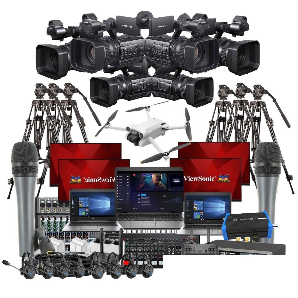 Rent Standard Outdoor Multi Camera Multi Channel with Drone Live Streaming rental package in Sri Lanka - Live Streaming Packages from Rentitem.lk